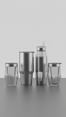 Modern drinkware set