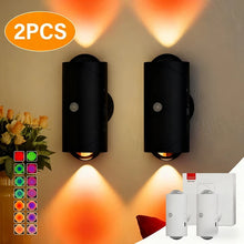 Rechargeable motion-sensor wall lights