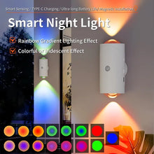 Magnetic cordless wall light installation