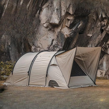 Spacious 5-8 Person Double-Room Camping Tent - Waterproof, Four-Season, Portable Outdoor Tunnel Shelter