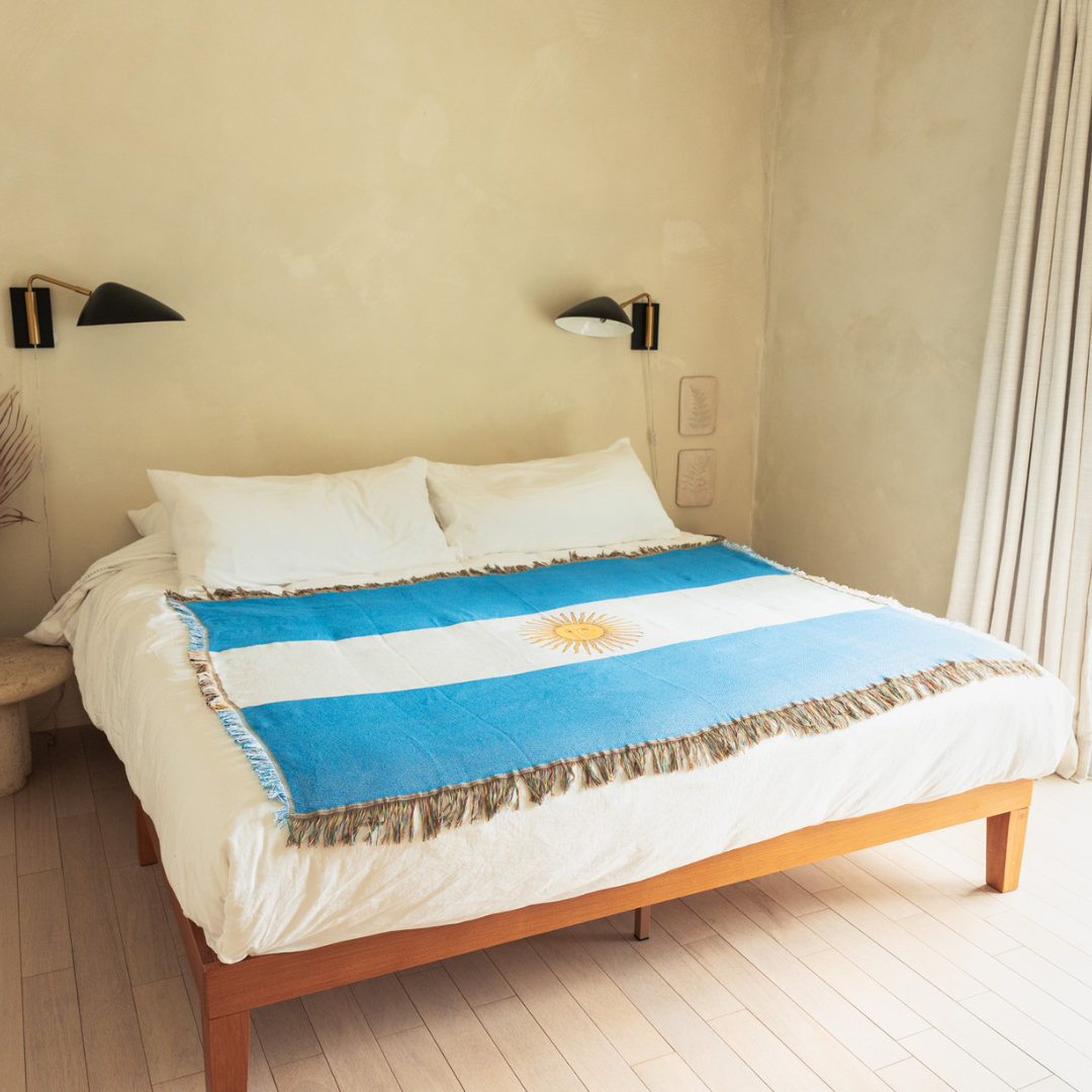 Argentina-Inspired Woven Throw Blanket