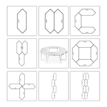 Ultra Light Aluminum Folding Picnic Table - Outdoor Camping Essential