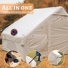 Effortless Outdoor Adventure: Inflatable Automatic Camping Tent for 5-8 People, Weatherproof & Portable