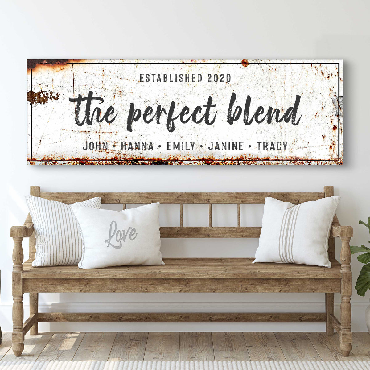 The Perfect Blend Sign – Personalized Kitchen Wall Art