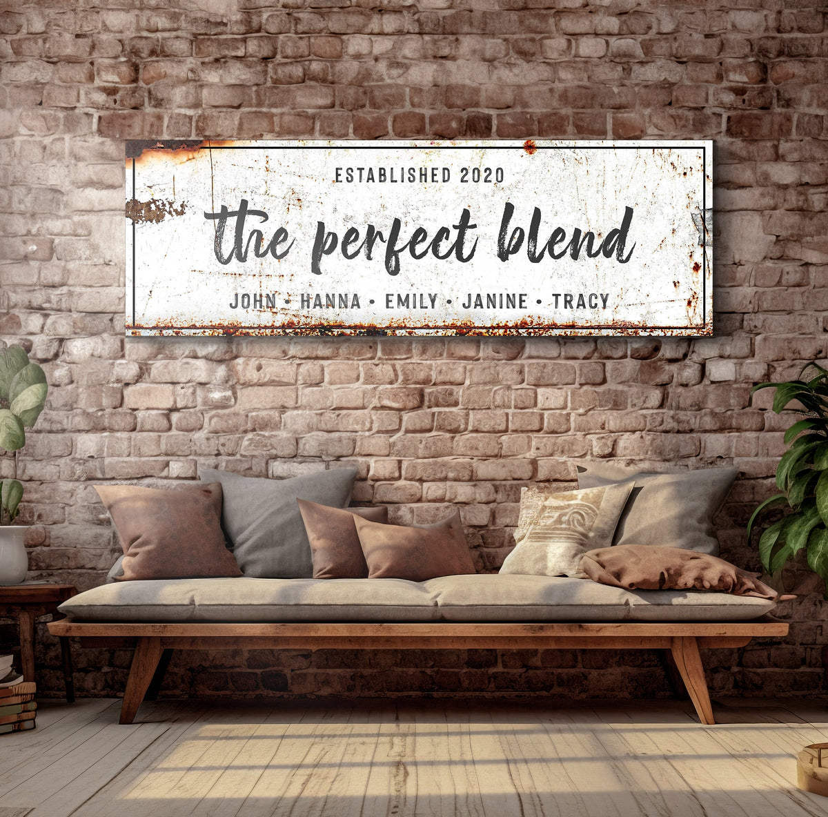 The Perfect Blend Sign – Personalized Kitchen Wall Art
