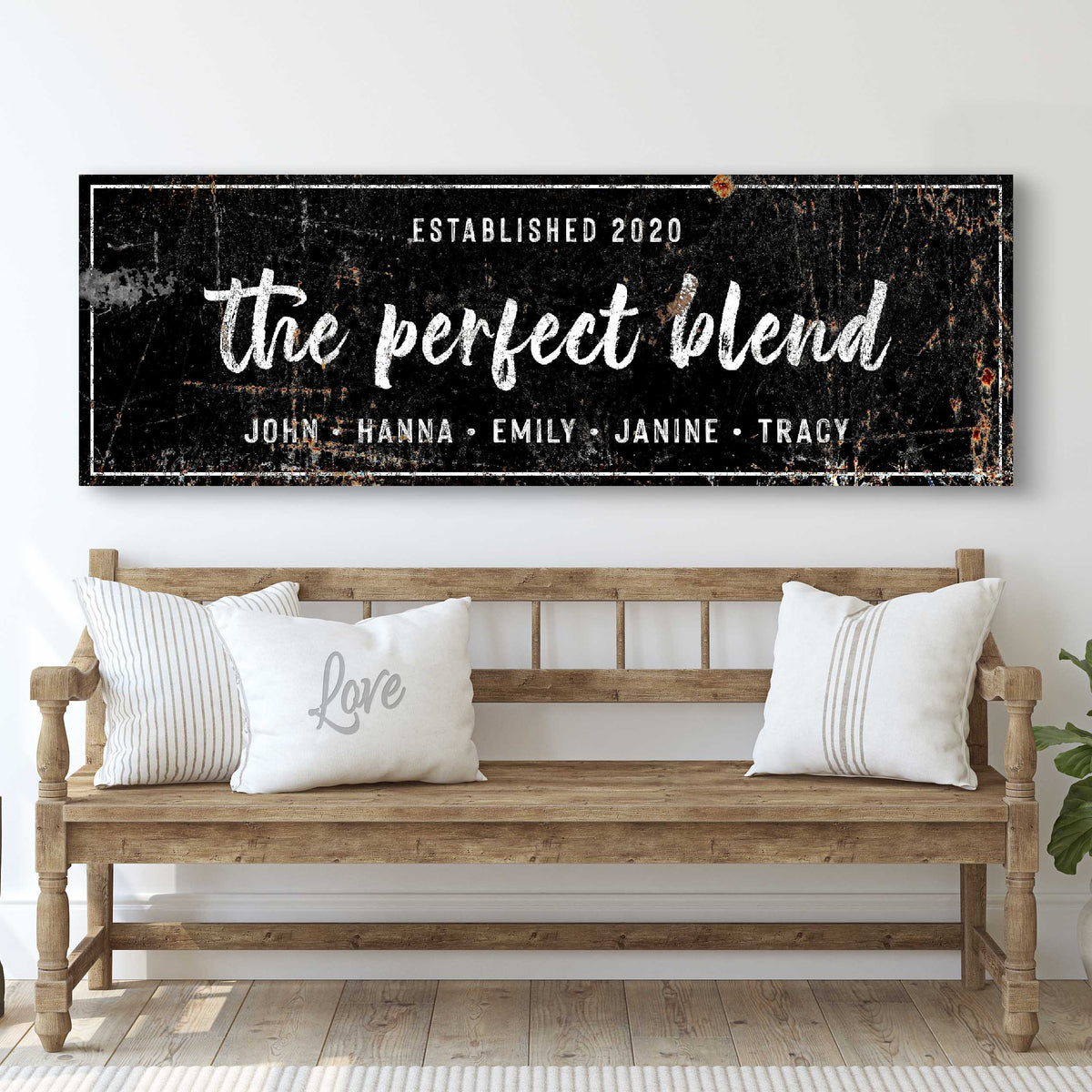 The Perfect Blend Sign – Personalized Kitchen Wall Art