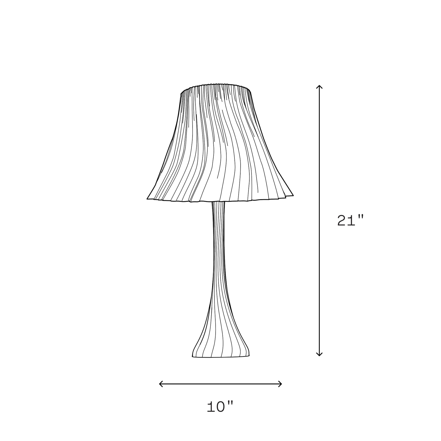 Pleat Table Lamp