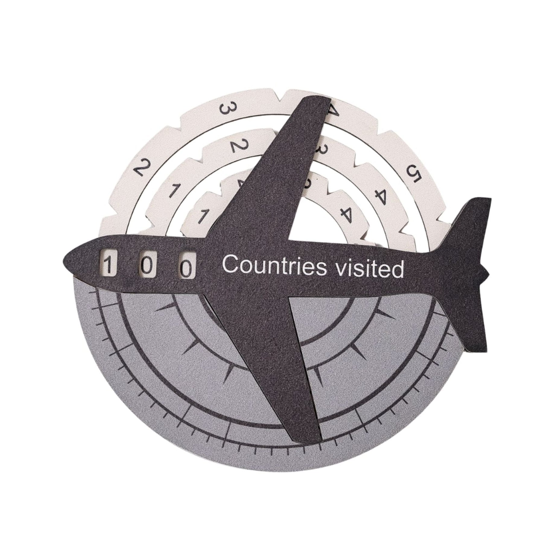 Travel Tracker Pieces for 3D Wooden World Maps