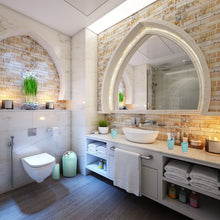 Bathroom accessories set detail