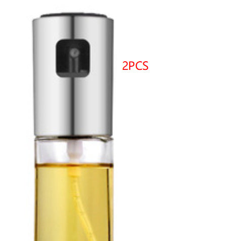 LOVISIO 2-in-1 oil sprayer and pourer - Silver 2 Pack