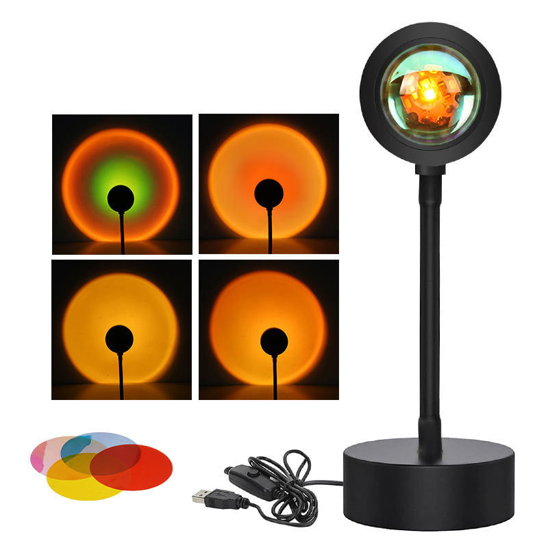 Sunset Projection Lamp - 4-Color Golden Light - SKU CJTY115427708HS