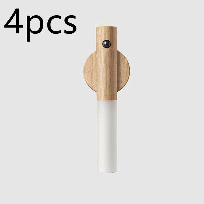Rechargeable magnetic motion-sensor light - Ash - 4 lights