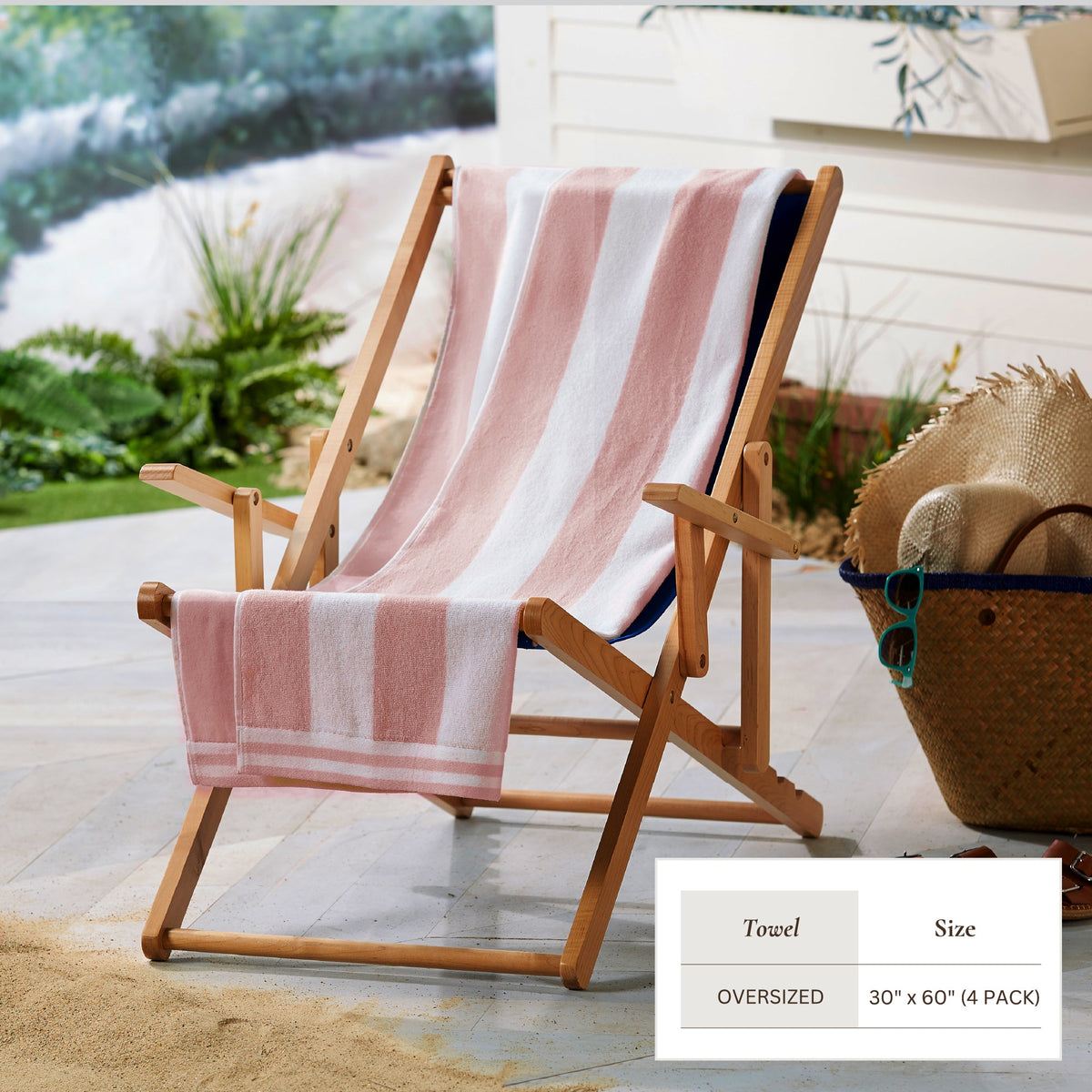 Striped Cabana Beach Towel - Edgartown Collection