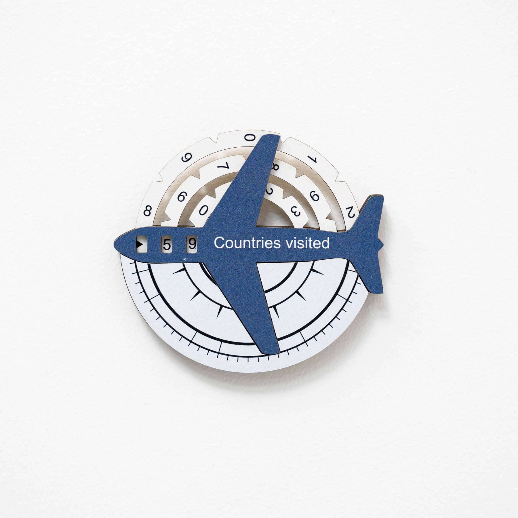 Travel Tracker Pieces for 3D Wooden World Maps
