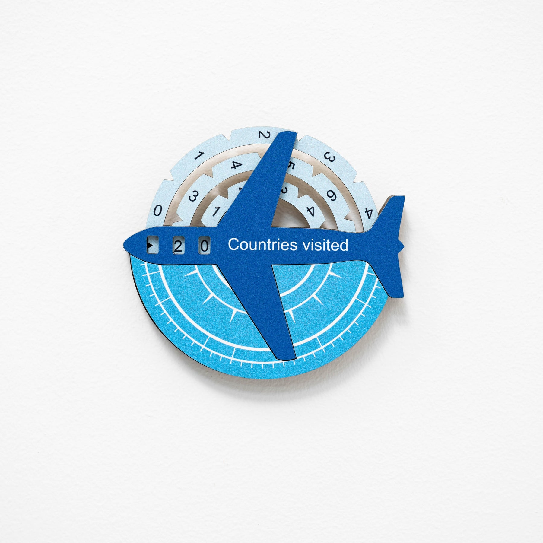 Travel Tracker Pieces for 3D Wooden World Maps
