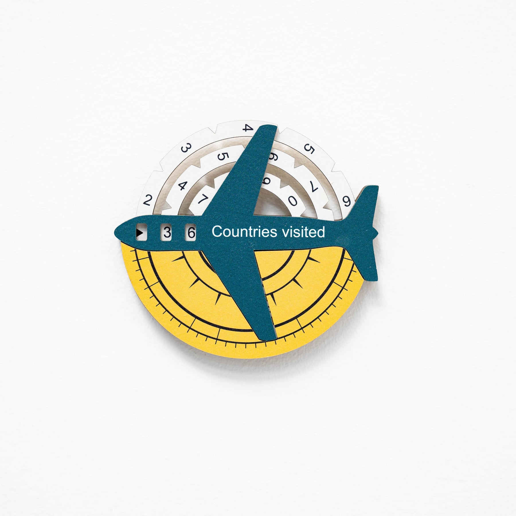 Travel Tracker Pieces for 3D Wooden World Maps