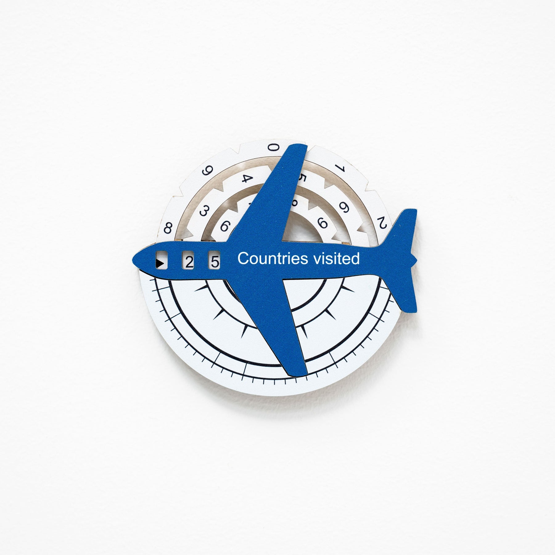 Travel Tracker Pieces for 3D Wooden World Maps