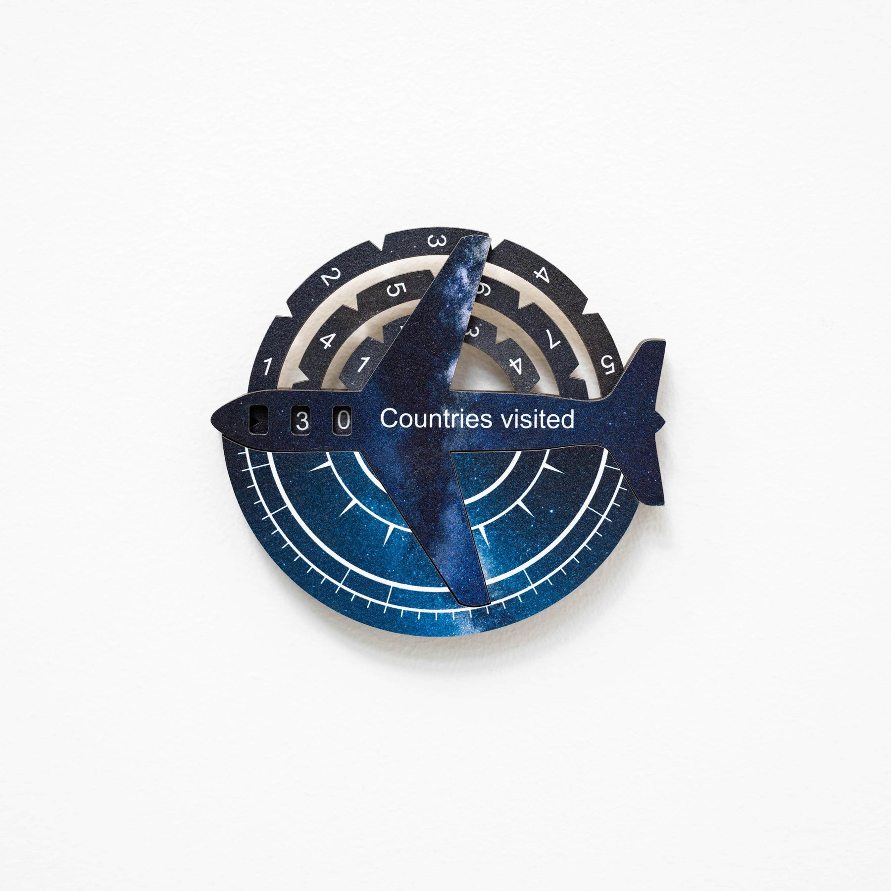 Travel Tracker Pieces for 3D Wooden World Maps
